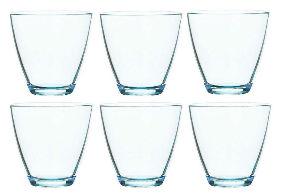 Bitz Waterglas Blauw 26 cl - 6 Stuks